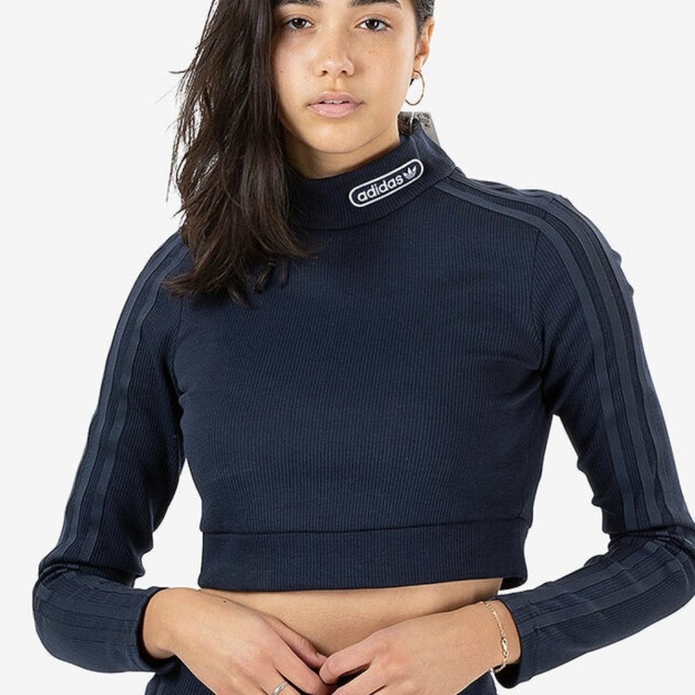 Adidas Retro Luxury Cropped Tee Size Medium NWT
